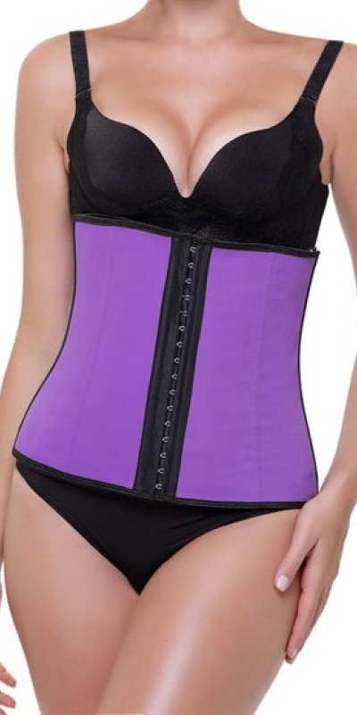 CORSET Apparence latex violet