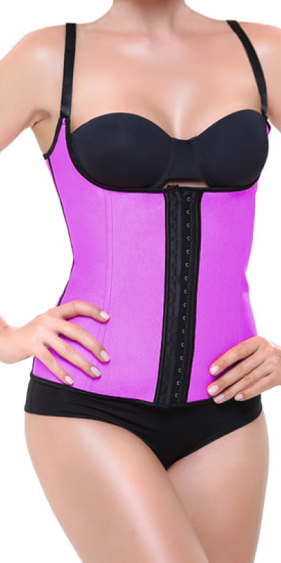 CORSET Forme de latex violet