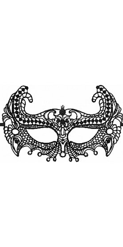 EMPRESS BLACK LACE Masque fantaisie en dentelle noire empress - noir