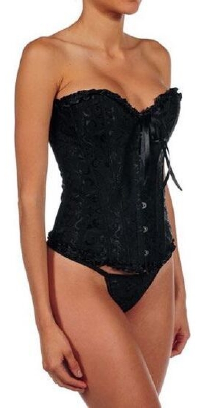 INTIMAX ATENEA Corset noir sexy avec string