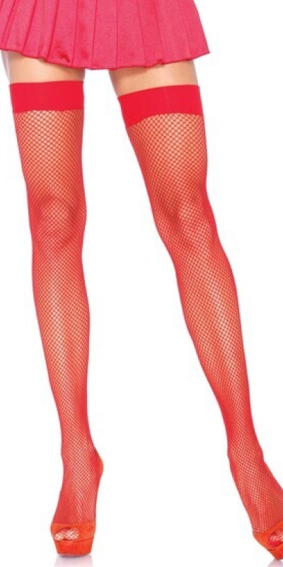 LEG AVENUE FISHNET Collant résille rouge leg avenue