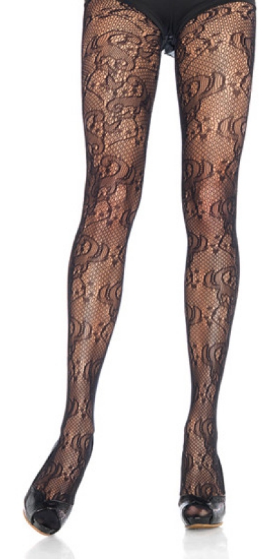 LEG AVENUE LACE Leg avenue culotte en dentelle filigrane noire