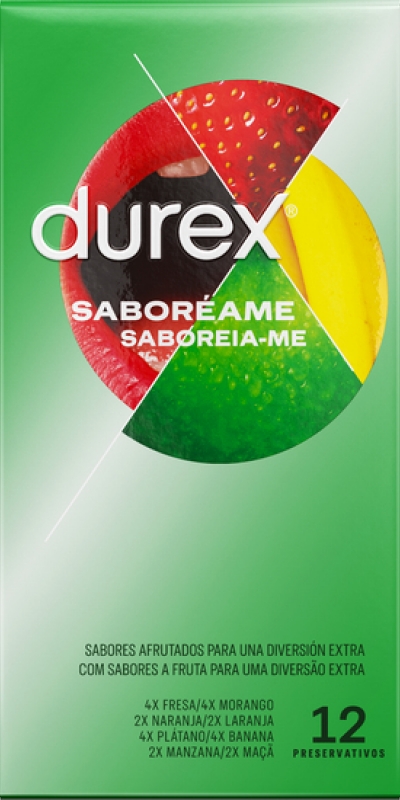 DUREX SABOREAME Préservatifs aux saveurs fruitées variées