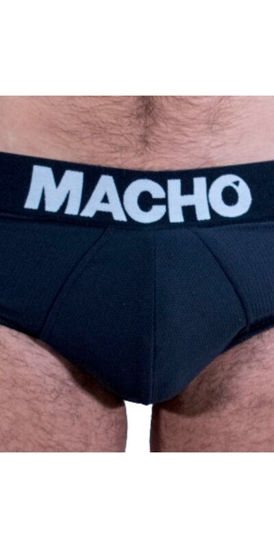 MACHO - MS30NG SLIP NEGRO S Vêtements de lingerie érotique pour hommes confortables et ajustables.