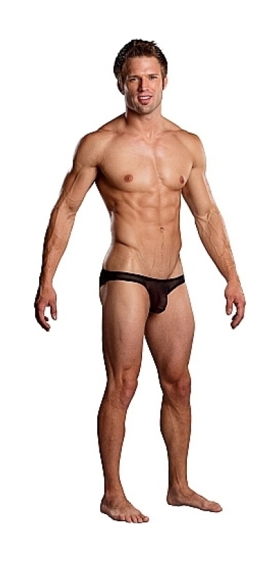 MALE POWER  SLICK Bikini transparent noir male power