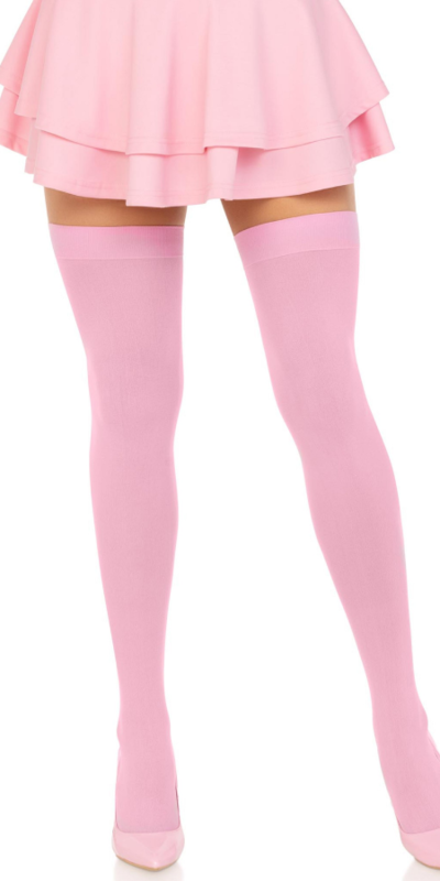 MEDIAS NAILON ROSA Collants en nylon jusqu'à la cuisse, élégants et fonctionnels