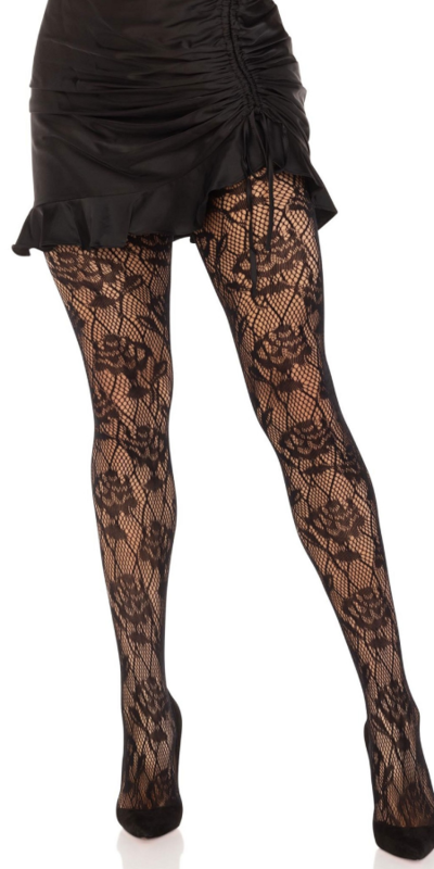 MEDIAS RED ROSA SALVAJE Collants à motifs de roses sauvages