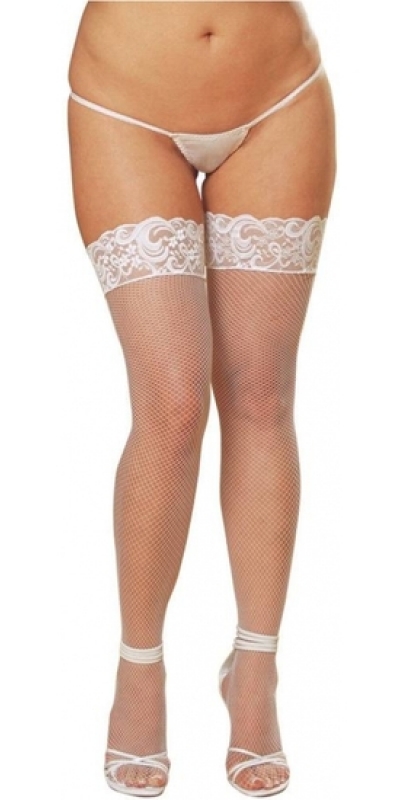 MEDIAS BLANCA DE RED Collants résille - blanc