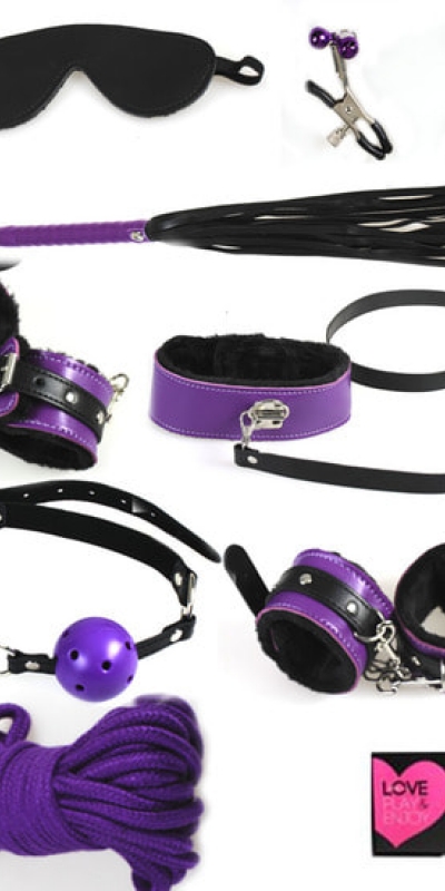 SENAT Set pour des jeux de bondage avec votre partenaire violet