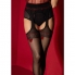 Amour rouge collants porte-jarretelles 20 den - noir