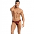 Lingerie masculine savage en microfibre rouge séduisante.