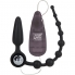 Vibromasseur anal en silicone double avec télécommande