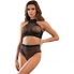 Ensemble de lingerie noire avec des diamants. idéal pour les occasions spéciales, ajusteme