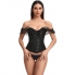 Corset noir avec des détails imprimés pour des occasions spéciales