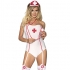 Costume d’infirmière sexy, de haute qualité, ajustable, séduisant.