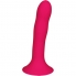 Dildo en silicone rose à double densité