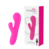 Vibromasseur en silicone rechargeable avec double stimulation