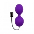 Balles kegel vibe - balles en silicone avec vibration - violet