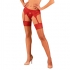 Collants rouges sexy, en dentelle, tailles xs-xxl