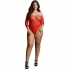 Le desir teddy sans crotchles avec strass - rouge