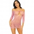 Leg avenue - mini robe résille et dentelle - rouge