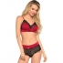 Ensemble de lingerie sensuelle, satin et dentelle