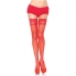 Leg avenue collant rouge avec dentelle auto-adhésive grande taille