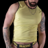 Macho - t-shirt jaune s/m