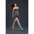 Robe en maille noire moonlight model 17