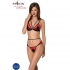 Ensemble de lingerie pivoine: élégant, sensuel, rouge, tailles variées, occasions spéciale