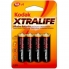 Xtralife pile alcaline aa lr6 blister de 4