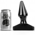 Buttplug conique noir pour un plaisir anal maximal.