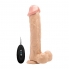 Vibrateur réaliste avec testicules realrock 11” blanc