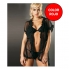 Robe microtul sensuel sexy type camisole avec ouverture devant yv