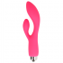 Vibromasseur en silicone avec rabbit rose